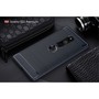 Schutzh�lle Handyh�lle f�r Sony Xperia XZ2 Premium Case Cover Carbon Optik Blau