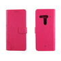 HTC U12+ Plus Handy Hlle Schutz-Tasche Cover Flip-Case Kartenfach Pink