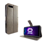 Huawei Honor 10 Handy H�lle Schutz-Tasche Cover Flip-Case Kartenfach Grau