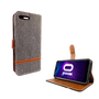 Huawei Honor 10 Handy H�lle Schutz-Tasche Case Cover Kartenfach Etui Wallet Grau