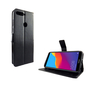 Huawei Honor 7C Handy H�lle Schutz-Tasche Cover Flip-Case Kartenfach Schwarz