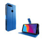 Huawei Honor 7C Handy H�lle Schutz-Tasche Cover Flip-Case Kartenfach Blau