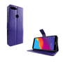 Huawei Honor 7C Handy H�lle Schutz-Tasche Cover Flip-Case Kartenfach Violett