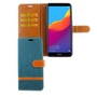 Huawei Honor 7C Handy H�lle Schutz-Tasche Case Cover Kartenfach Etui Wallet Gr�n