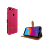Huawei Honor 7C Handy H�lle Schutz-Tasche Case Cover Kartenfach Etui Wallet Pink