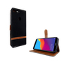 Huawei Honor 7C Handy H�lle Schutz-Tasche Case Cover Kartenfach Etuis Schwarz