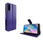 Huawei P20 Handy H�lle Schutz-Tasche Cover Flip-Case Kartenfach Violett