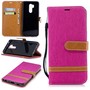 LG G7 Handy H�lle Schutz-Tasche Case Cover Kartenfach Etuis Book-Style Pink