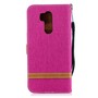LG G7 Handy H�lle Schutz-Tasche Case Cover Kartenfach Etuis Book-Style Pink
