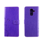 Samsung Galaxy A6+ Plus 2018 Handy H�lle Schutz-Tasche Cover Flip-Case Kartenfach Violett