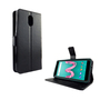 Wiko Lenny 5 Handy H�lle Schutz-Tasche Cover Flip-Case Kartenfach Schwarz