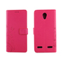 ZTE Blade L7 Handy H�lle Schutz-Tasche Cover Flip-Case Kartenfach Pink