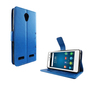 ZTE Blade L7 Handy Hlle Schutz-Tasche Cover Flip-Case Kartenfach Blau
