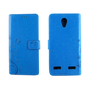 ZTE Blade L7 Handy Hlle Schutz-Tasche Cover Flip-Case Kartenfach Blau