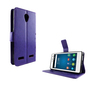 ZTE Blade L7 Handy H�lle Schutz-Tasche Cover Flip-Case Kartenfach Violett