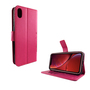 Apple iPhone XR Handy H�lle Schutz-Tasche Cover Flip-Case Kartenfach Pink