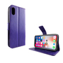 Apple iPhone XS Handy H�lle Schutz-Tasche Cover Flip-Case Kartenfach Violett