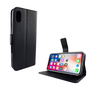 Apple iPhone XS Tasche Handy H�lle Schutz-Cover Flip-Case mit Kartenfach  Schwarz