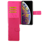 Apple iPhone XS Max Handy H�lle Schutz-Tasche Cover Flip-Case Kartenfach Pink