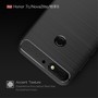 Schutzh�lle Handyh�lle f�r Huawei Honor 7C Case Cover Carbon Optik Schwarz