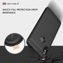 Schutzh�lle Handyh�lle f�r Xiaomi Redmi Note 6 Case Cover Carbon Optik Schwarz