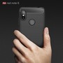 Schutzh�lle Handyh�lle f�r Xiaomi Redmi Note 6 Case Cover Carbon Optik Blau