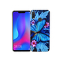 Huawei P Smart+ Handy H�lle Schutz-Case Cover Bumper Schmetterling Blau