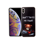Apple iPhone XS Max Handy H�lle Schutz-Case Cover Bumper Dont Touch My Phone B�r