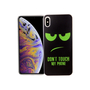 Apple iPhone XS Max Handy H�lle Schutz-Case Cover Bumper Dont Touch My Phone Gr�n