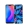 Xiaomi Redmi 6 Pro Handy H�lle Schutz-Case Cover Bumper Schmetterling Blau