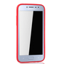 Samsung Galaxy J2 Pro Handyh�lle Schutzcase Carbon Optik Bumper Rot
