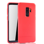 Samsung Galaxy S9 Plus Handyh�lle Schutzcase Carbon Optik Bumper Rot