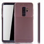 Samsung Galaxy S9 Plus Handyh�lle Schutzcase Carbon Optik Bumper Braun