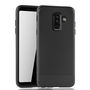 Samsung Galaxy A6 Plus 2018 Handyh�lle Schutzcase Carbon Optik Bumper Schwarz