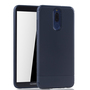 Huawei Mate 10 Lite Handyh�lle Schutzcase Carbon Optik Bumper Blau