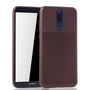 Huawei Mate 10 Lite Handyh�lle Schutzcase Carbon Optik Bumper Braun