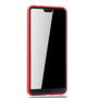 Huawei P20 Pro Handyh�lle Schutzcase Carbon Optik Bumper Rot