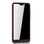 Huawei Mate 20 Lite Handyh�lle Schutzcase Carbon Optik Bumper Braun