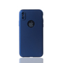 Handyh�lle Schutzh�lle f�r Apple iPhone XS Full Case Cover Displayschutz 360 Blau