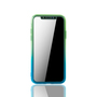 Handyh�lle Schutzh�lle f�r Apple iPhone XS Full Case Cover Displayschutz 360 Blau