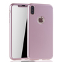 Handyh�lle Schutzh�lle f�r Apple iPhone XS Max Full Case Cover Displayschutz 360 Rosa