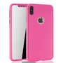 Handyh�lle Schutzh�lle f�r Apple iPhone XS Max Full Case Cover Displayschutz 360 Pink