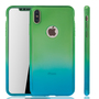 Handyh�lle Schutzh�lle f�r Apple iPhone XS Max Full Case Cover Displayschutz 360 Blau