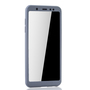Handyh�lle Schutzh�lle f�r Samsung Galaxy A6 (2018) Full Case Cover Displayschutz 360 Grau