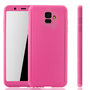 Handyh�lle Schutzh�lle f�r Samsung Galaxy A6 (2018) Full Case Cover Displayschutz 360 Pink