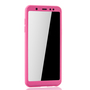 Handyh�lle Schutzh�lle f�r Samsung Galaxy A6 (2018) Full Case Cover Displayschutz 360 Pink