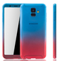 Handyh�lle Schutzh�lle f�r Samsung Galaxy A6 (2018) Full Case Cover Displayschutz 360 Rot