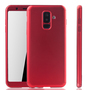 Handyh�lle Schutzh�lle f�r Samsung Galaxy A6 Plus (2018) Full Case Cover Displayschutz 360 Rot