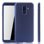 Handyh�lle Schutzh�lle f�r Samsung Galaxy A6 Plus (2018) Full Case Cover Displayschutz 360 Blau