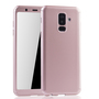Handyh�lle Schutzh�lle f�r Samsung Galaxy A6 Plus (2018) Full Case Cover Displayschutz 360 Rosa